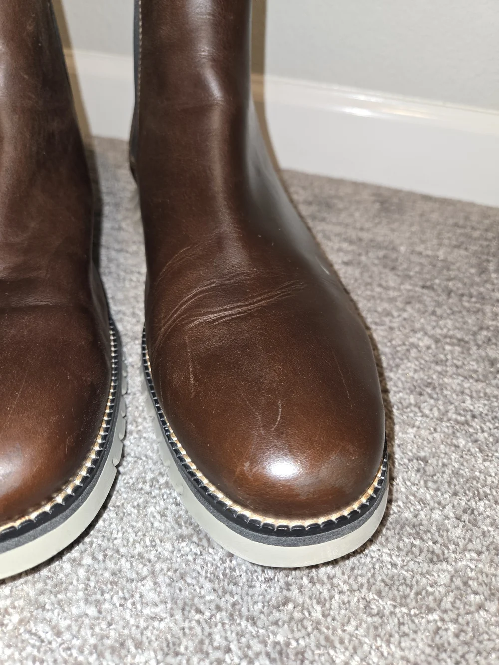 Cole Haan Brown Leather Chukka Chelsea Boots